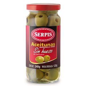 Serpis Aceitunas Manzanilla Sin Hueso 240 g