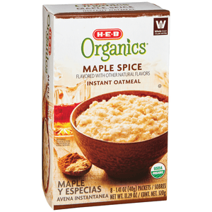 Avena Instantánea Maple Y Especies Organica 8 Pz