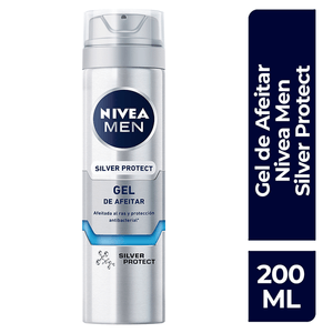 NIVEA MEN Gel para Afeitar Silver Protect 200 ml 1 pz