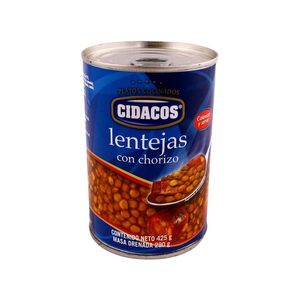 Cidacos Lentejas con Chorizo 425 g