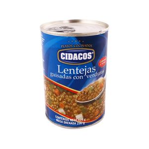 Cidacos Lentejas con Verduras 425 g