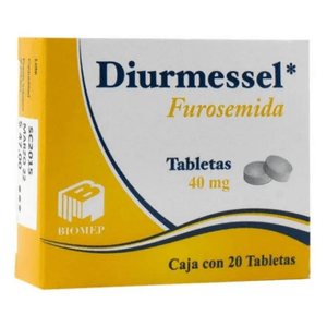 Diurmessel Furosemida 40 mg 20 Tabletas