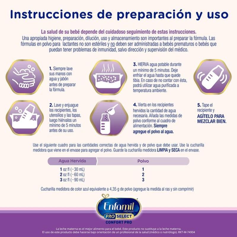 Enfamil Premium Pro Select Confort Pro Etapa 1, Fórmula Infantil  Especializada para Lactantes de 0 a 12 meses, Lata 375 gramos :  : Bebé