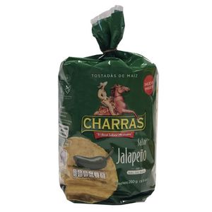 Charras Tostadas con Jalapeño 250 g