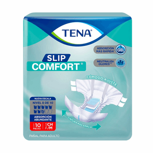 Tena Slip Comfort Pañal Para Adulto Talla Chica/Mediana con 10 pz