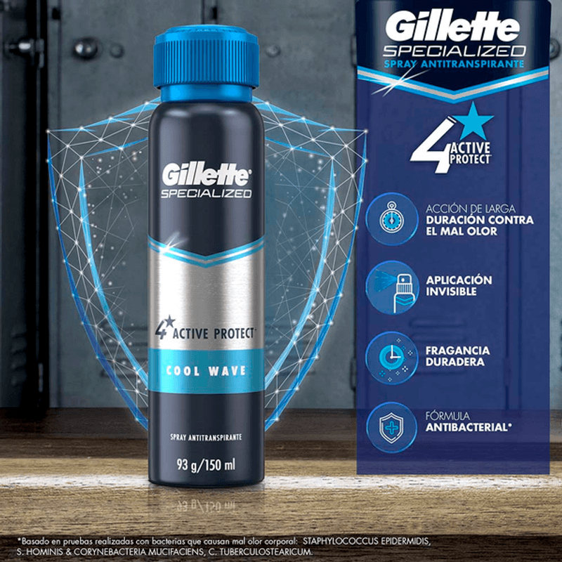 Desodorante antitranspirante Gillette para hombres, Chile