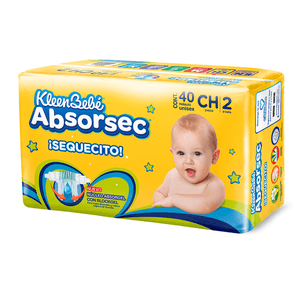 Pañales Absorsec Ch Et 1 40 pz Pañales Absorsec Ch Et 1  40 Pz