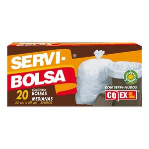 Bolsas de Basura con Servi-Nudos Mediana 20 Pz