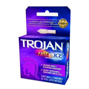 Trojan Condon Fire & Ice con 3 pz