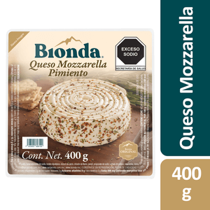 Bionda Queso Mozzarella con Especias 400 Gr