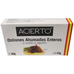 Acierto Ostiones Ahumado Enteros 85 g