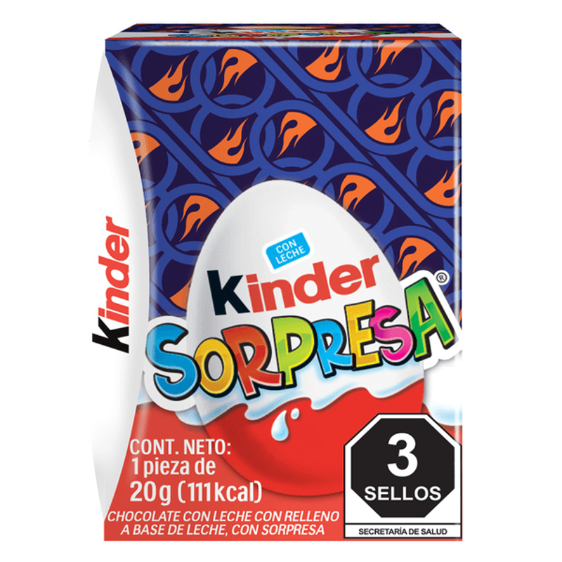 CHOCOLATE KINDER SORPRESA HUEVO PZ –