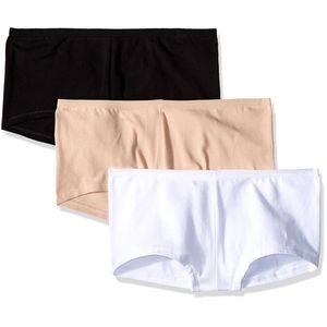 Boxer Dama T.7 Paq.3 Bco/Ngo/Nude 3 Pz