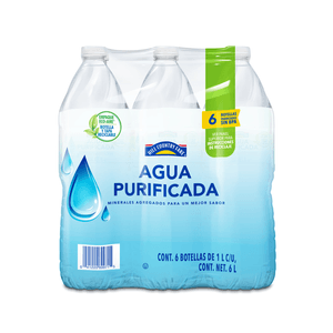 HCF Agua Natural 6 Pack 1 L 1 pz Agua Natural 6 Pack 1lt 1 Pz