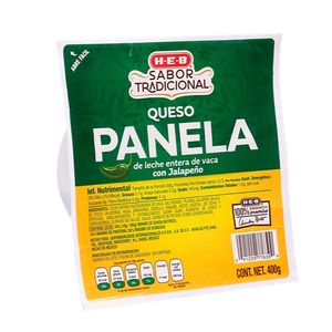 Queso Panela con Jalapeño 400 Gr