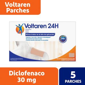 Voltaren Analgesico En Parches Grandes 30 Mg con 5 pz