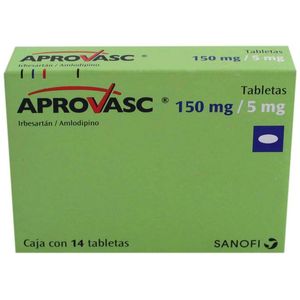 Aprovasc 150 Mg/5 Mg Tabletas 14 Pz