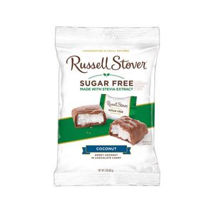 Russell Stover Chocolate Sin Azucar Relleno de Coco 85 g 1 Pz