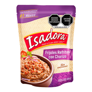 Isadora Frijoles Refritos con Chorizo 430 g