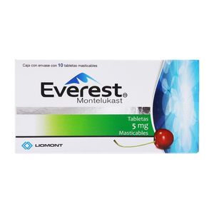 Everest 5mg Tabletas Montelukast 10 Pz