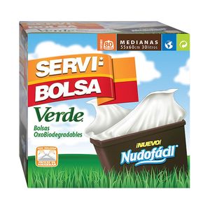 Bolsas de Basura Verde Mediana 80 Pz