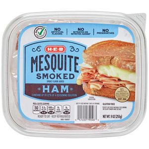 HEB Jamon Ahumado Mezquite Bote 255 g