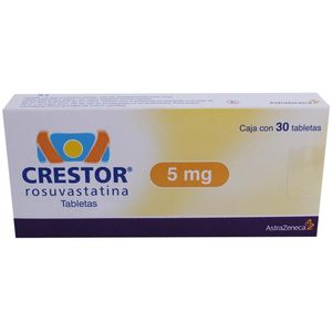 Crestor 5 Mg 30 Tab Rosuvastatina 30 Pz