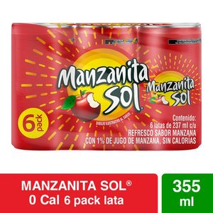 Refresco Manzana 6 Pack 237ml 1 Pz