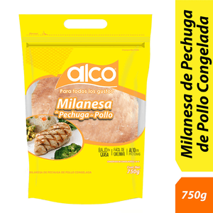 Alco Milanesa de Pollo Congelada Bolsa 750 g