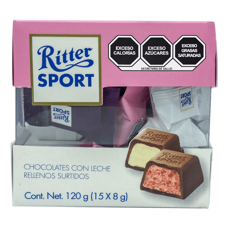 Ritter Caja de Cubos de Chocolates Surtidos 15 Pz 120 g HEB México