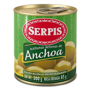 Serpis Aceitunas Rellenas de Anchoa 200 g