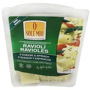 O Sole Mio Pasta Tres Quesos Y Espinaca 255 g