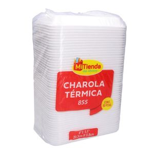 Platos Desechables Charola Térmica 50 Pz