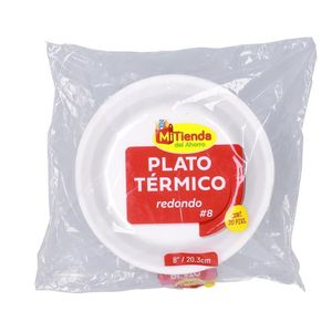 Platos Desechables Termico #8 Redondo 20 pz Platos Desechables Termico #8 Redondo  20 Pz