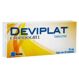 Deviplat Clopidogrel 75 mg 28 Tabletas