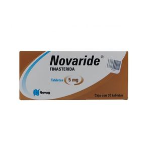 Novaride 5 Mg 30 Grageas Finasterida Gen 30 Pz