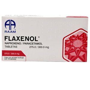 Duet Flexenol NF Naproxeno / Paracetamol 16 Tabletas