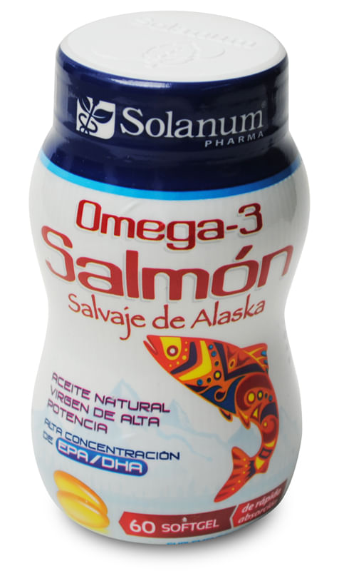 Solanum Omega 3 Salm n con 60 Softgel 60 Pz H E B M xico