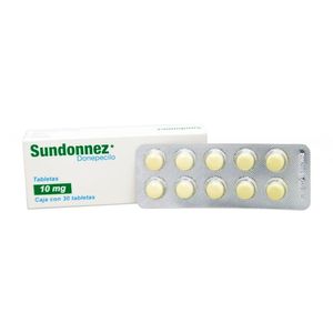 Sundonnez 10 Mg C/30 Tab Donepecilo 30 Pz