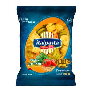 Italpasta Pasta con Verduras Serpentina 200 g
