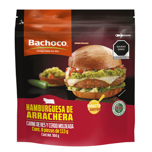 Carne Para Hamburguesa de Res Arrachera 904 Gr