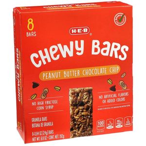 Barras Chewy Peanut Butter Chocolate Chip 192 g Barras Chewy Peanut Butter Chocolate Chip  192 Gr