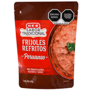 HEB Frijoles Peruanos Refritos 430 g