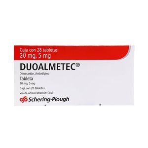 Duoalmetec 20/5 Mg Tabletas 28 Pz