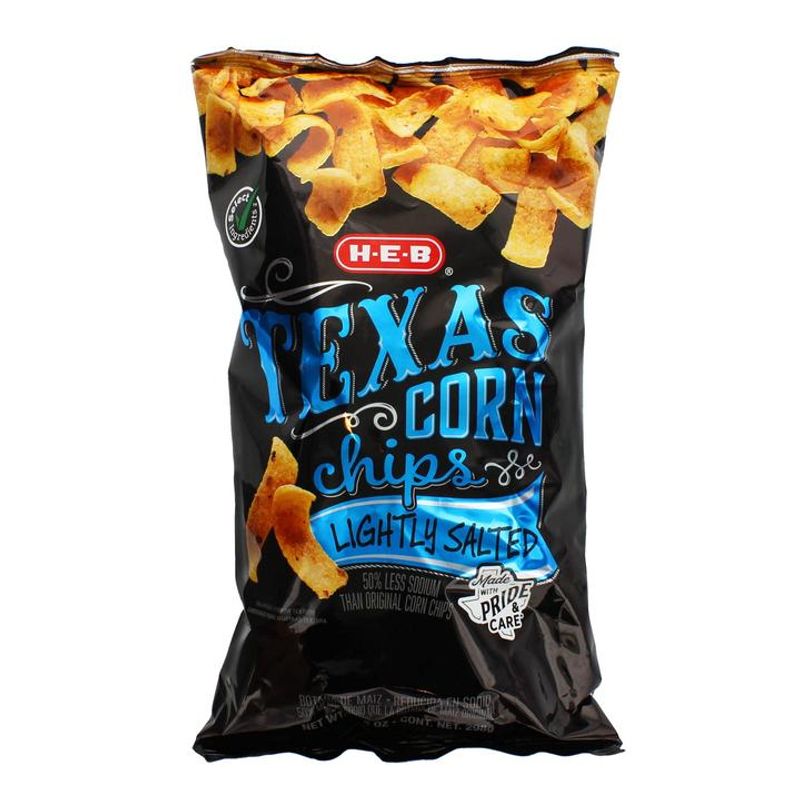 HEB Chips de Maíz Texas Corn Lightly Salted 298 g - H-E-B México