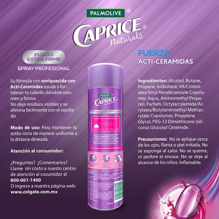 Palmolive Caprice Spray Para Cabello Especialidades Fuerza Acti Ceramidas 316 Ml H E B México 8644