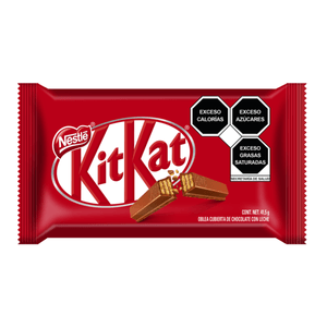 Chocolate con Leche KitKat Milk 41.5 g Oblea Cubierta  41.5 Gr