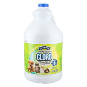 HCF Cloro Mascotas 3.75 L Limpiador Mascotas Interiores 950 ml