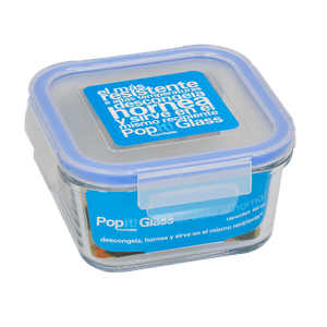 Contenedor Hermético Pop It Glass 450 Ml 1 Pz