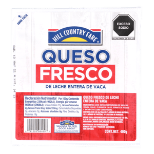 HCF Queso Fresco 400 g HCF Queso Suizo 1 kg